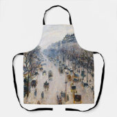 Tablier Pissarro - Boulevard Montmartre, Matin d'hiver (Recto)