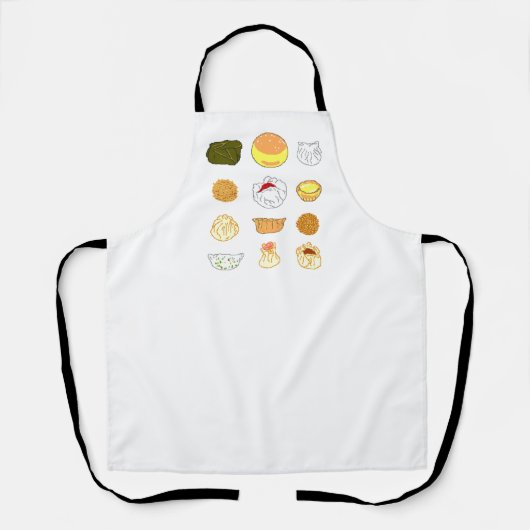 Tablier Pixel art Dim Sum (Recto)