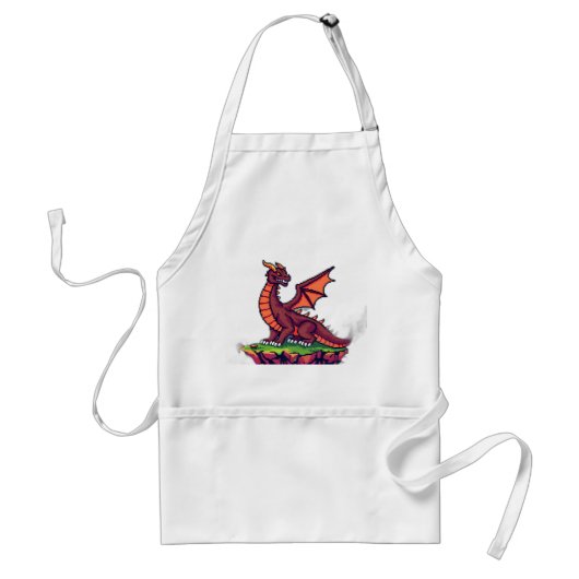 Tablier Pixel Art Dragon Vintage (Devant)
