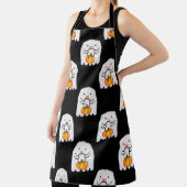 Tablier Pixel art fantôme : Halloween motif (Insitu)