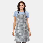 Tablier pixels gris (Porté)