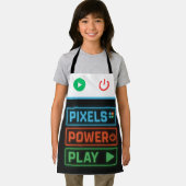 Tablier Pixels Power Play Gamer Apron – Fun Gaming Style (Insitu)