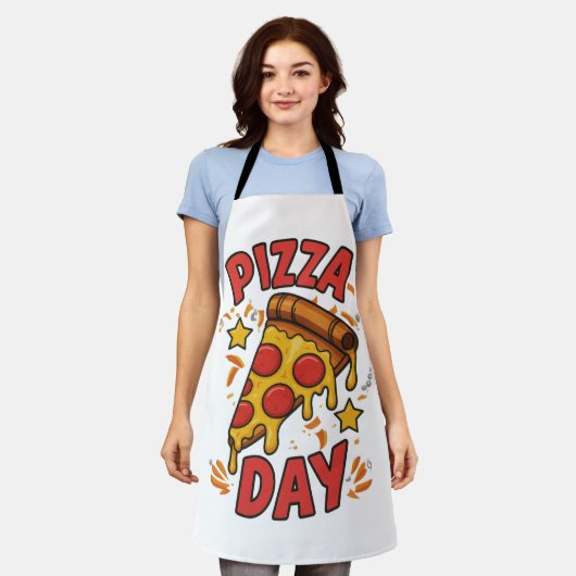 Tablier Pizza Day - Fun Pepperoni Pizza Slice Design (Porté)