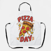 Tablier Pizza Day - Fun Pepperoni Pizza Slice Design (Recto)