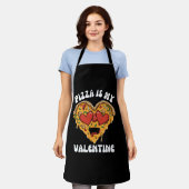 Tablier Pizza Est Mon Valentin (Porté)