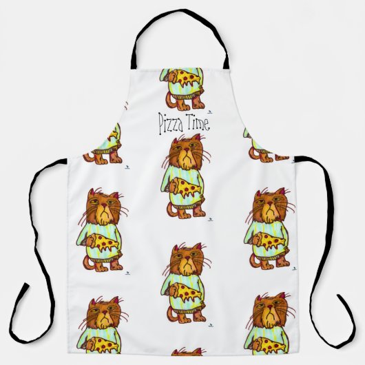 Tablier Pizza Grumpy Pet animal de compagnie Drôle Chat Ar (Recto)
