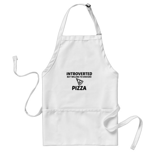 TABLIER PIZZA INTROVERTED BUT WILLING TO DISCUSS (Devant)