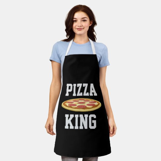 TABLIER PIZZA KING DAD KITCHEN APRON (Porté)