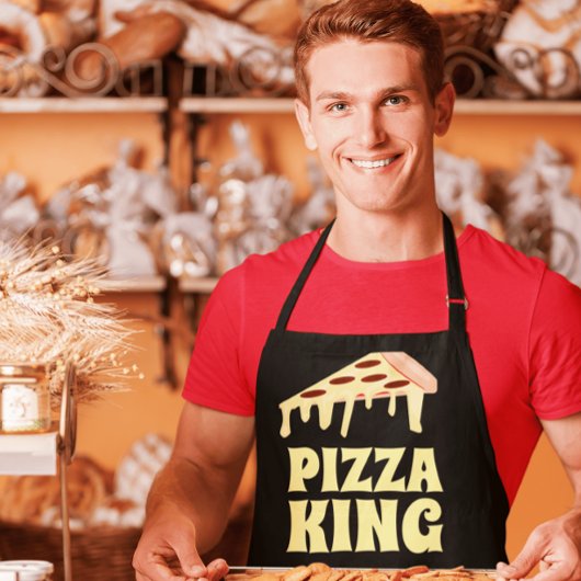 TABLIER PIZZA KING DAD KITCHEN APRON