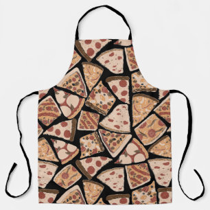 Tablier Pizza of the World Black Apron