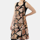 Tablier Pizza of the World Black Apron (Insitu)