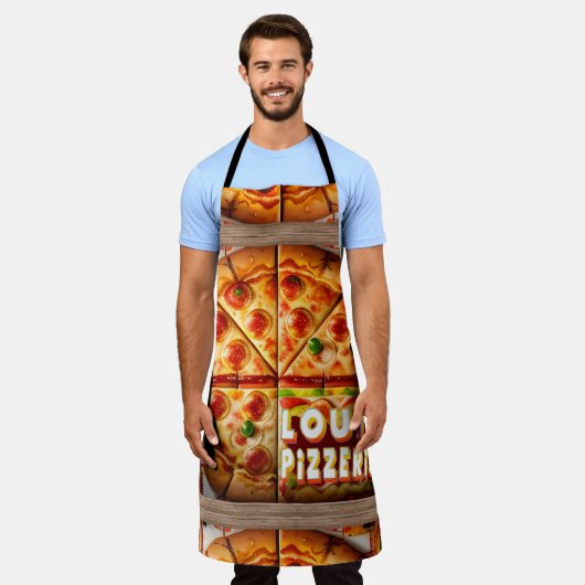 Tablier Pizza Pizzeria Design (Porté)