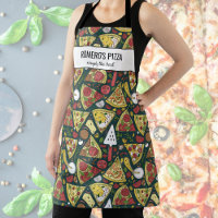 Pizza Slices, Chef Baker Restaurant Texte Personna
