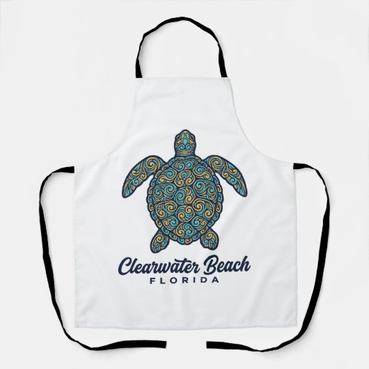 Tablier Plage de Clearwater Floride Tortue de mer Concepti (Recto)
