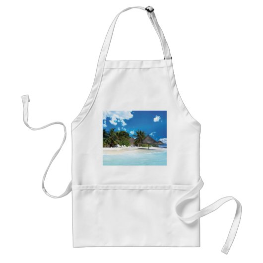 Tablier Plage exotique (Devant)