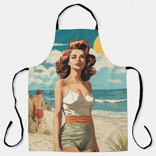 Tablier Plage fille 1950 (Recto)