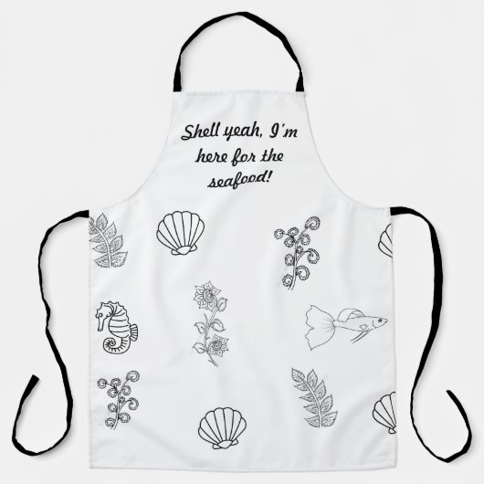 Tablier Plage minimaliste moderne Apron (Recto)