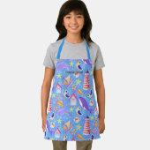 Tablier Plages amusantes Bleu Apron (Insitu)