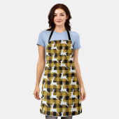 Tablier Plaid and deer apron (Porté)
