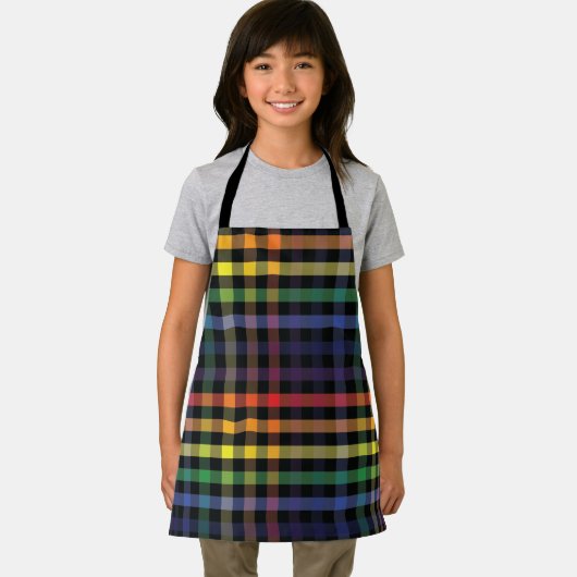 Tablier Plaid arc-en-ciel (Insitu)