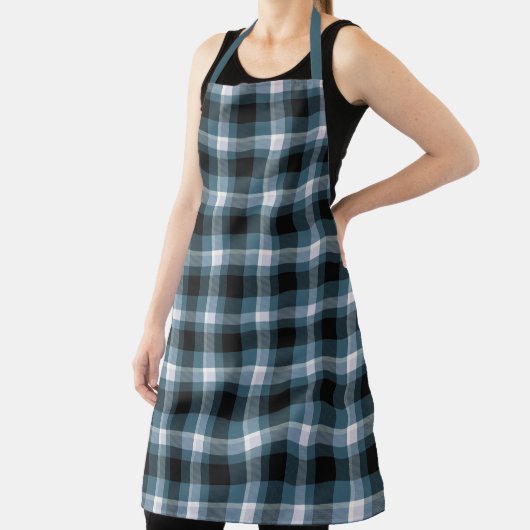 Tablier Plaid bleu (Insitu)