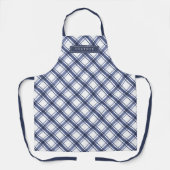 Tablier Plaid bleu (Recto)