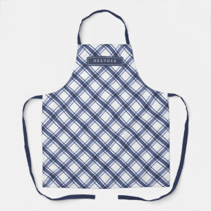 Tablier Plaid bleu
