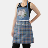 Tablier Plaid bleu avec Scotland Castle (Insitu)