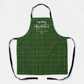Tablier Plaid Classique Joyeux Noël Festif - (Recto)
