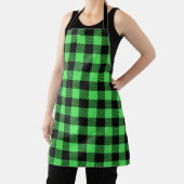 Tablier Plaid de buffle vert Apron (Insitu)