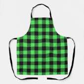 Tablier Plaid de buffle vert Apron (Recto)