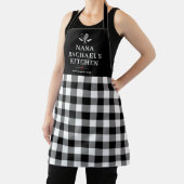 Tablier Plaid Farmhouse noir et blanc (Insitu)