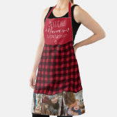 Tablier plaid Meilleur chef et grand-mère photo collage gr (Insitu)