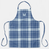 Tablier Plaid Monogramme personnalisé / Motif Tartan (Recto)
