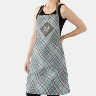 Tablier Plaid Monogramme personnalisé / Motif Tartan