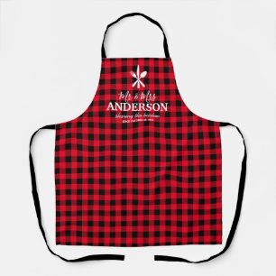 Tablier Plaid personnalisé M. et Mme Buffalo