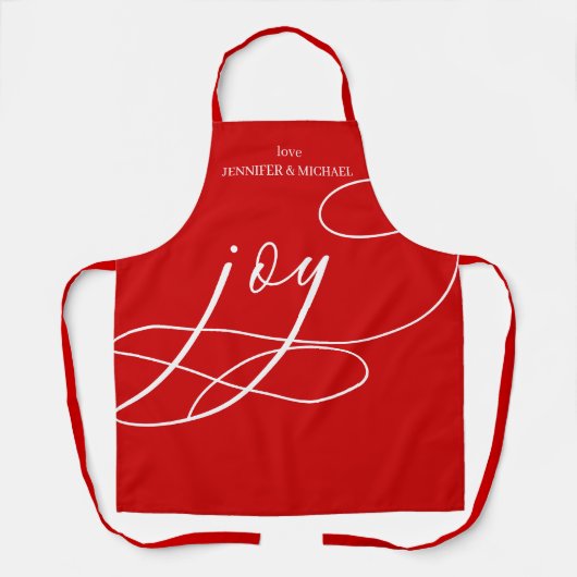 Tablier Plaid Red Joy Christmas (Recto)