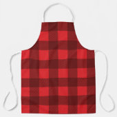 Tablier Plaid rouge hiver (Recto)