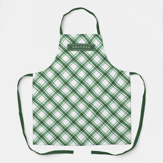 Tablier Plaid vert (Recto)
