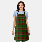 Tablier Plaid vert (Porté)