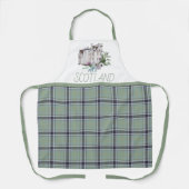 Tablier Plaid vert avec Scotland Castle Apron (Recto)