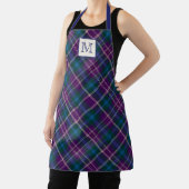 Tablier Plaid violet, bleu et vert (Insitu)