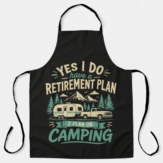 Tablier Plan de retraite de camping (Recto)