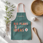 Tablier Plan de typographie moderne coloré et audacieux et<br><div class="desc">Plan de typographie moderne coloré et audacieux et idées tablier amusant. Idéal Noël,  Anniversaire,  Nouvel An scolaire,  cadeau d'affaires ou d'enseignant.</div>