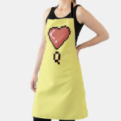 Tablier Plan noir de la reine du coeur (Insitu)