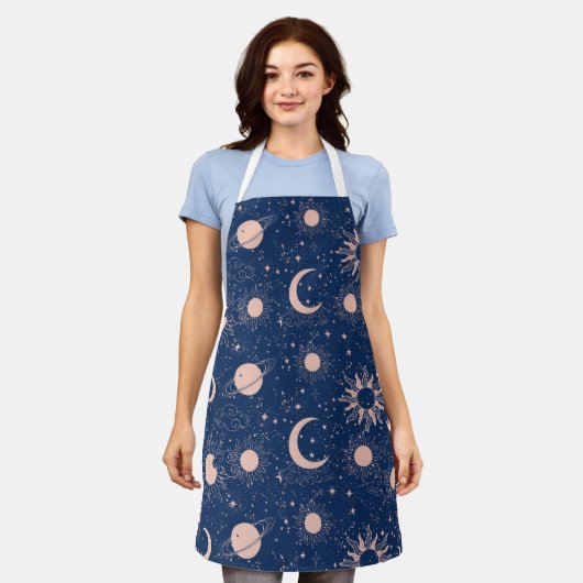 Tablier Planètes et étoiles Motif (Porté)