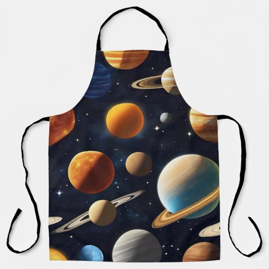 Tablier Planètes spatiales 2 (Recto)