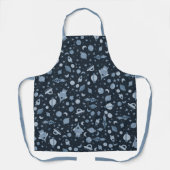 Tablier Planètes spatiales Rockets Spaceshiles Lunes Bleu  (Recto)