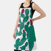 Tablier Plante Cactus, motif vintage vert sans couture. (Insitu)