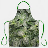 Tablier Plante en mosaïque Fittonia avec Feuilles variés (Recto)